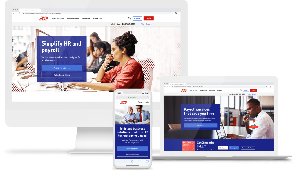 ADP Website Transformation - SCHERMER